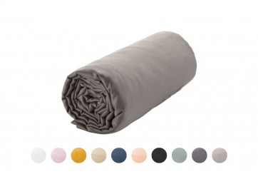 Drap housse 160x200 Satin de Coton