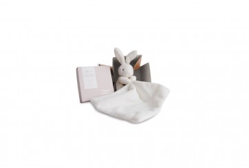 Doudou lapin mouchoir - Ivoire
