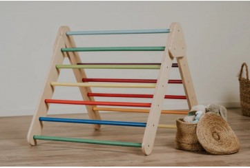 Triangle d’escalade Pikler (multicolore)