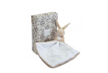 Lapin DOUDOU® - Doudou Lapin mouchoir - 10 cm