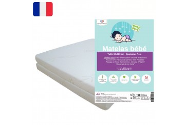 Matelas 60x120 pliant Bambou, matelas de voyage 60x120