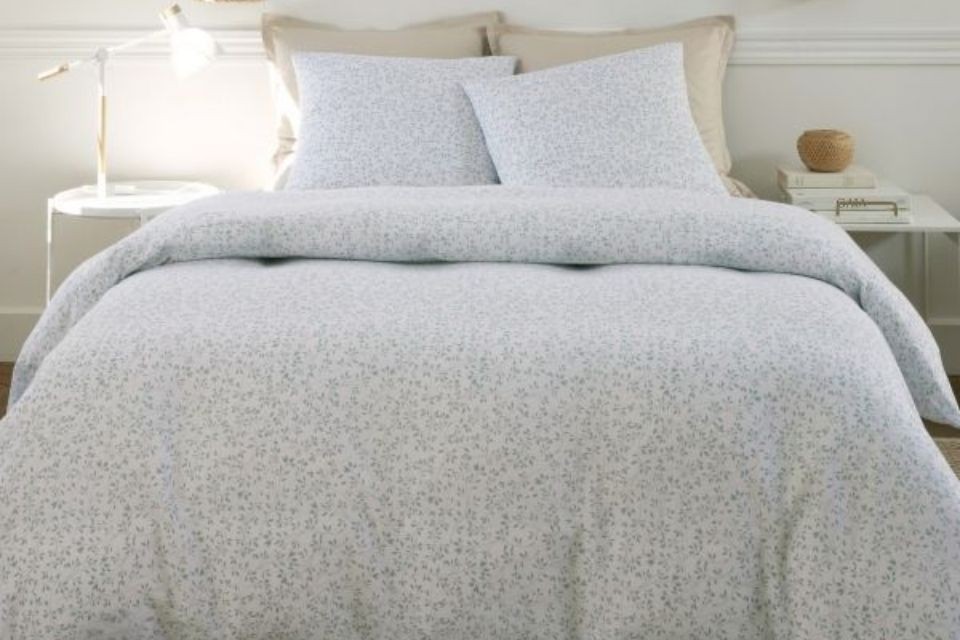 Parure de lit 220x240 cm Gaze de Coton Murmure