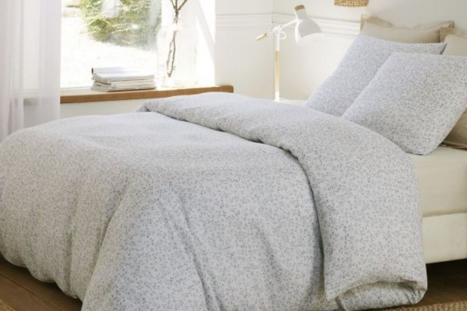 Parure de lit 240x260 cm Gaze de Coton Murmure