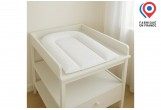 Matelas à langer bébé 45x70 cm - Blanc - PU