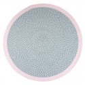 Tapis rond Coton BRENDA PINK Diam 120 cm