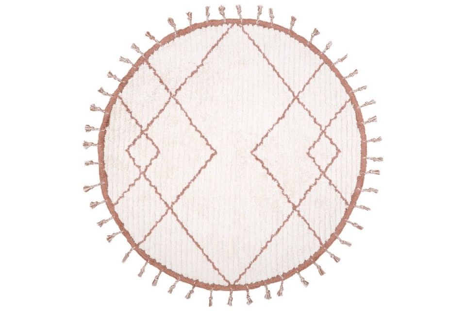 Tapis rond coton COME MANGUE D120 cm