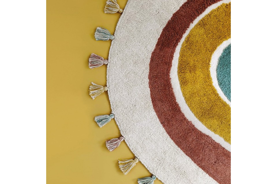 Tapis rond Coton RAINBOW D110 cm