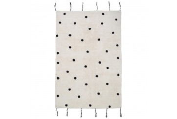 Tapis Coton NÜMI BLACK 100 x 150 cm